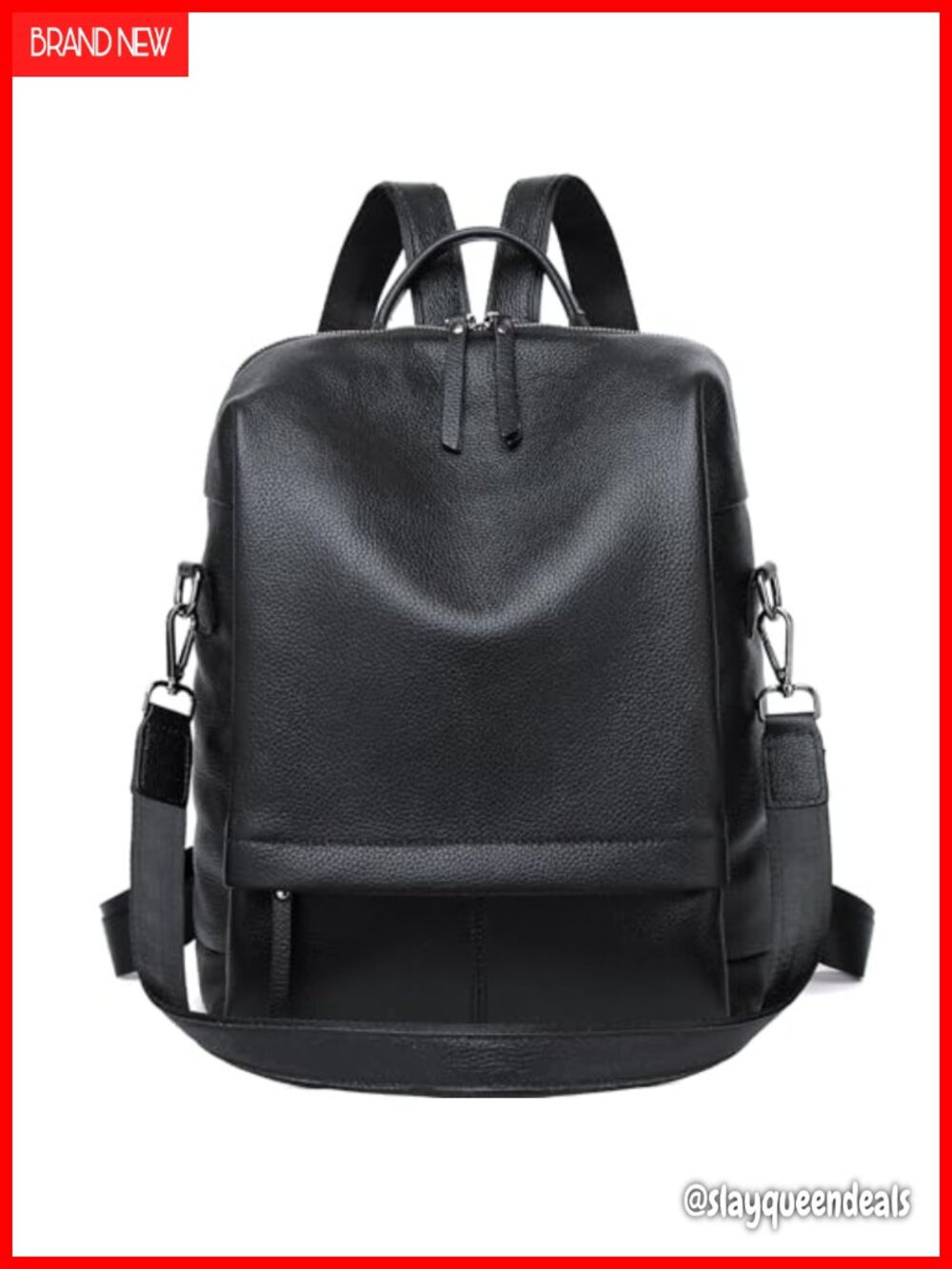 Genuine Leather Backpack Purse Women Laptop Bag Daypack Daypack Backpack